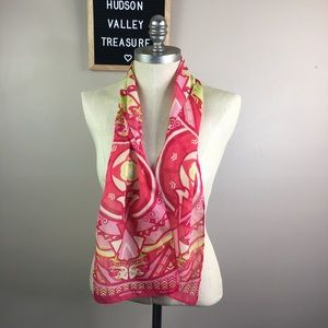 Warriors in Pink Green Scarf Lily Pulitzer